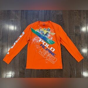 Polo by Ralph Lauren Orange Graphic Tee